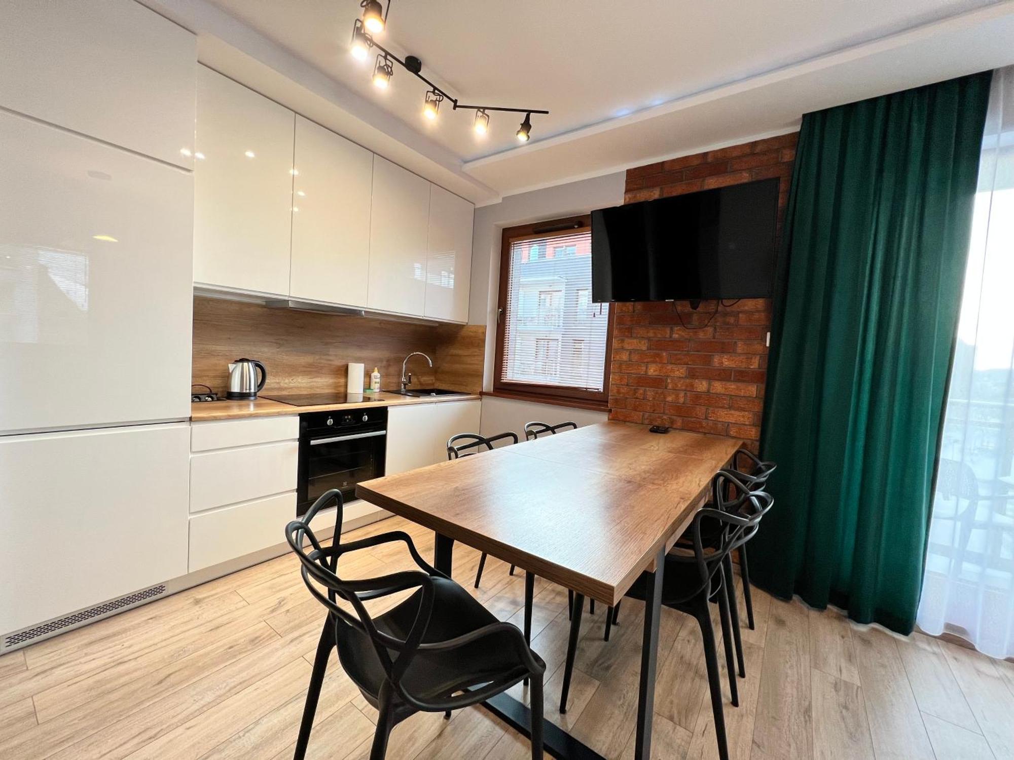 Stylish Apartment Oldtown Riverview Balcony Гданск Екстериор снимка